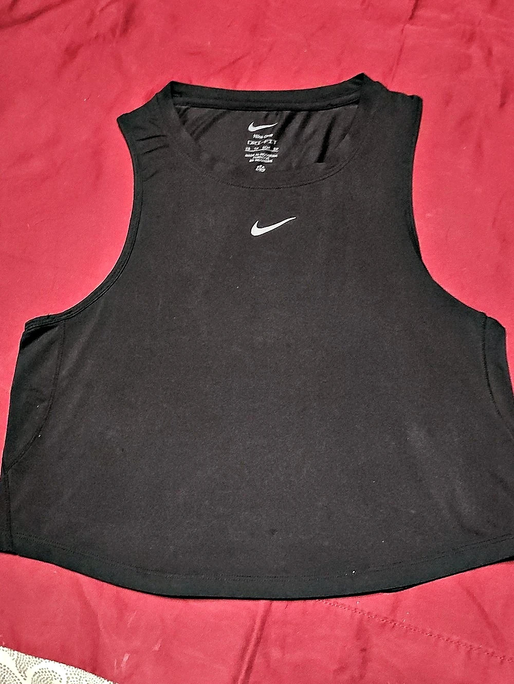 Nike One Dri-FIT Tank Top in Black Size XS